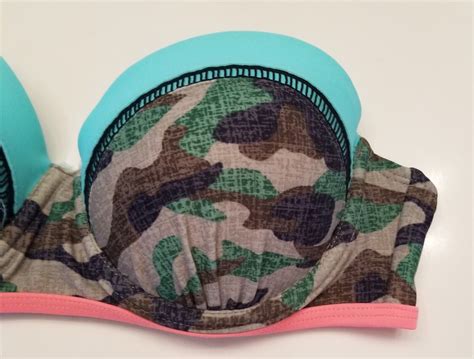 Op Small Bikini Top Camo Bandeau Bikini Top Strapless Gem