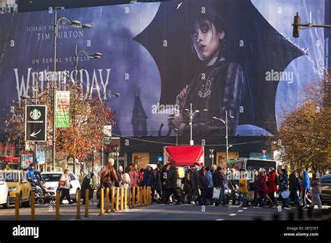 Bucharest Romania November 22 2022 Extra Large Banner Advertising