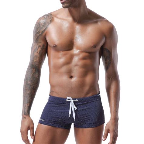 Dovford Men S Swimwear Bikini Swimming Briefs Drawstring Swimsuits Board Surf Shorts Trunks