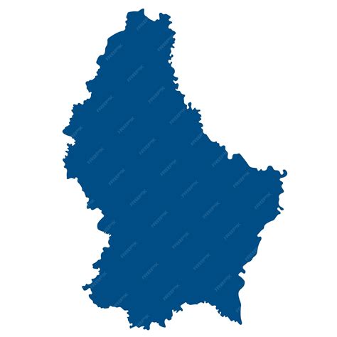 Premium Vector | Luxembourg map map of luxembourg in blue color