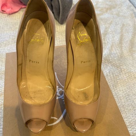 Christian Louboutin Nude Lady Peep Gem