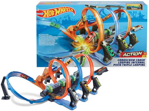 Hot Wheels Zestaw P Tle Grozy Tor Autko Ftb Oficjalne Archiwum Allegro