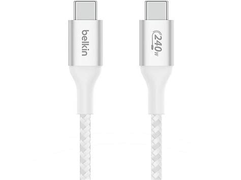 Cavo Usb Type C Belkin Cavo 240w Usb C To Usb C Cable 2m Mediaworldit