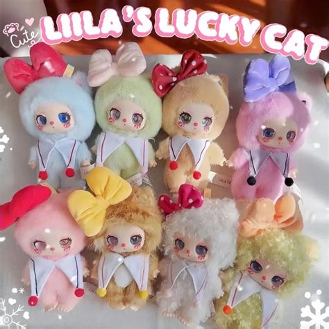 Sẵn Chính Hãng Blindbox Móc Khoá Gấu Bông Liila V3 Lucky Cat Liila Mèo Thần Tài Hộp Mù Hot