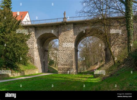 Germany Baden Wuerttemberg Rottweil The High Bridge Bridge Piers