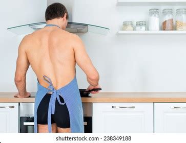 694 Naked Man Cooking Stock Photos Images Photography Shutterstock