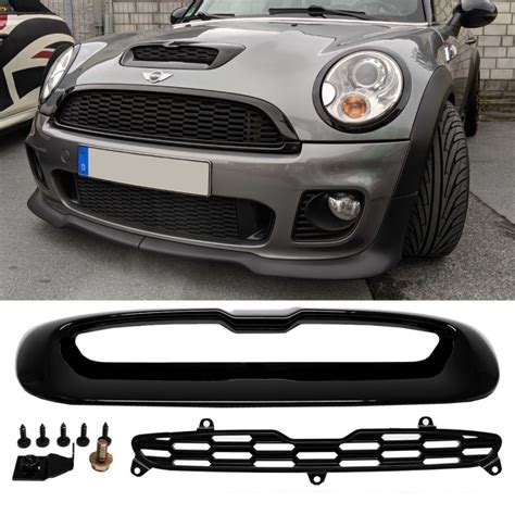 Black Gloss Bonnet Scoop Air Inlet Trim MK2 MINI Cooper S SD R55 R56