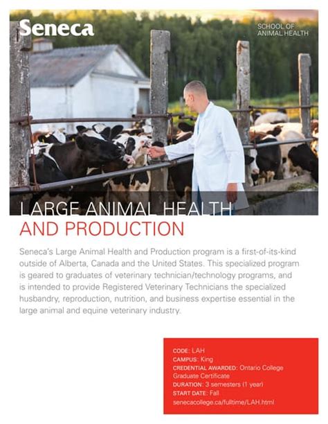 Large Animal Health and Production Program Handout | PDF