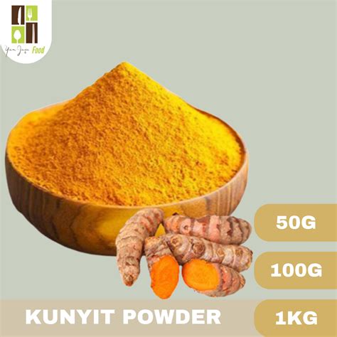 Jual Kunyit Bubuk Turmeric Powder 100 Asli Tanpa Campuran Rempah