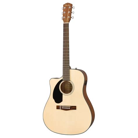 Fender Cd Sce Lh Dreadnought Left Hand Electro Acoustic Natural At