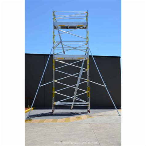 SUPASCAF 6 2m Aluminium Mobile Scaffold Single Width 2 Level Mr