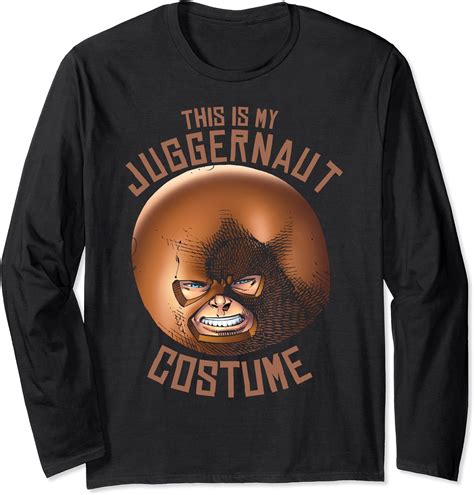 Marvel Juggernaut This Is My Costume Long Sleeve T-Shirt : Amazon.co.uk