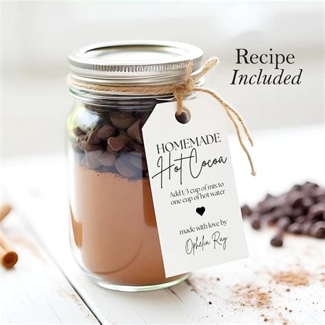 Hot Cocoa Jar Diy Etsy