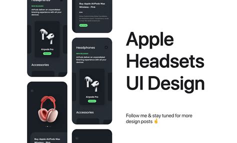 Apple Headsets UI Design - Fueler