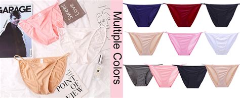 DingLu Women S String Bikini Panties Low Rise Underwear High Cut Cheeky Panties Pack XS XL