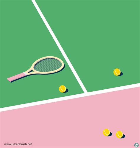 Ai Free Tennis Court Illustration Urbanbrush