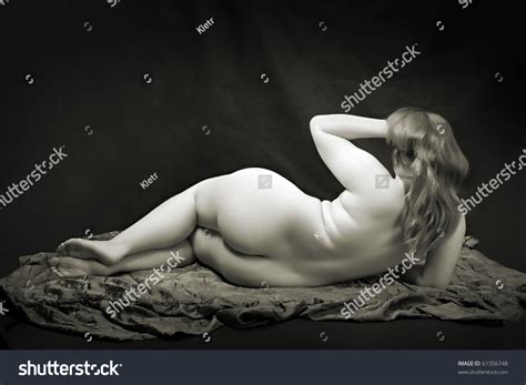 Naked Beautiful Woman Posing On Black Stock Photo 61356748 Shutterstock