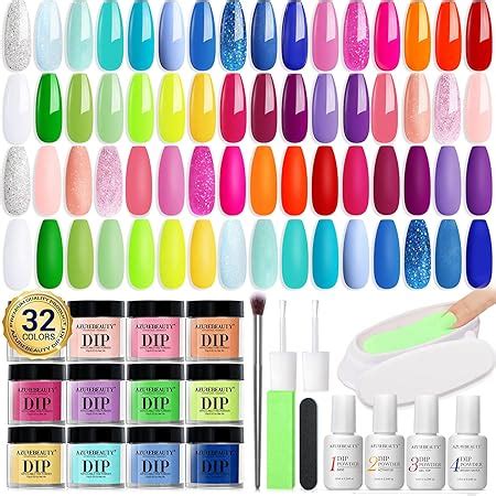 Amazon AZUREBEAUTY Pcs Dip Powder Nail Kit Summer Translucent Jelly Nude Milky White