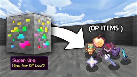 Minecraft But Ores Drop Op Items IN HINDI YouTube