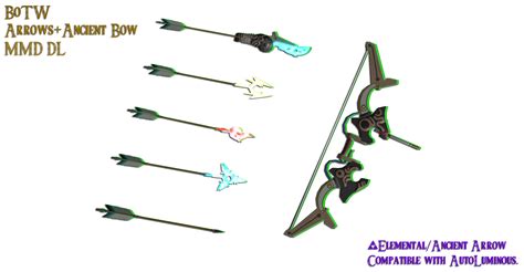 Mmd Ancient Bow Arrows Botw Dl By Hylian Ale On Deviantart