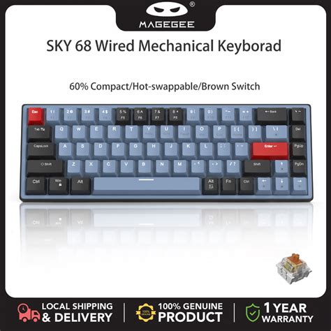 Magegee Mechanical Gaming Bluetooth Keyboard Wireless Keys Hot Swappable Compact Rgb