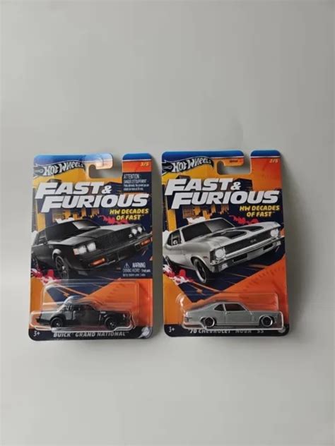 HOT WHEELS FAST And Furious HW Decades Buick Grand National X 70 Chevrolet Nova 8 99 PicClick UK