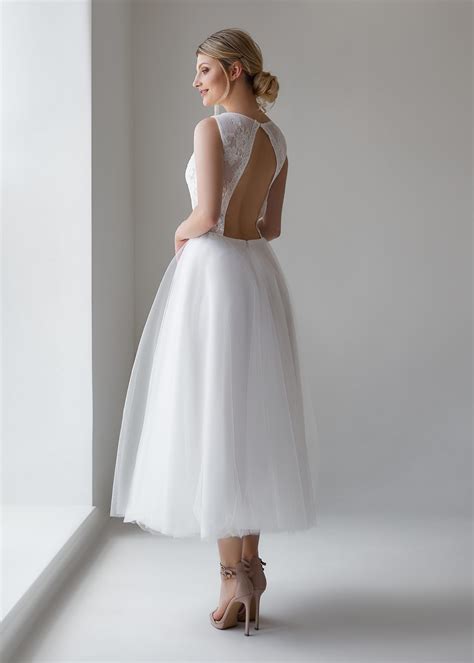 Brautkleid für Standesamt Ivory Nude Zauberkutsche