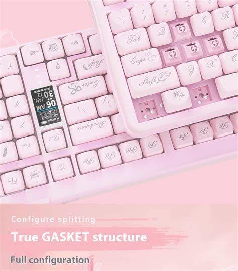 RECCAZR R Wireless Mechanical Keyboard Hot Swappable RGB GASKET Custom Gaming Keyboard With