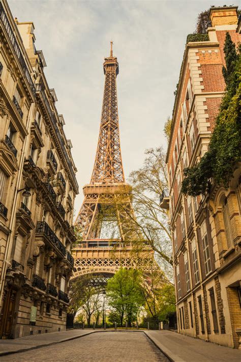 Eiffel Tower Street View Stock Photo | 25489871