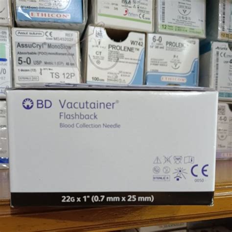 Jual BD Vacutainer Flashback Needle 22G Isi 50pc Shopee Indonesia