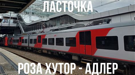 Из Розы Хутор в Адлер на "Ласточке" | Поезд №816 Роза Хутор - Краснодар ...
