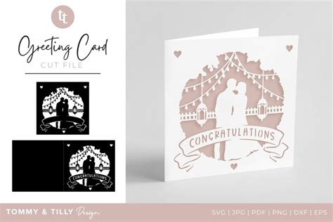 Congratulations Wedding Card SVG For Cricut And 1288631