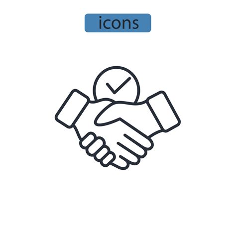 Cooperation Icons Symbol Vector Elements For Infographic Web 8974073