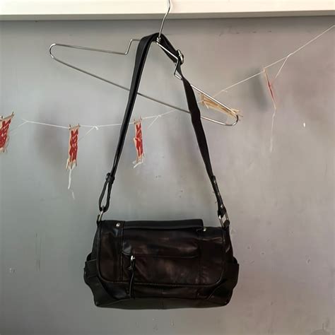 Perlina | Bags | Perlina New York Black Leather Purse Bag | Poshmark