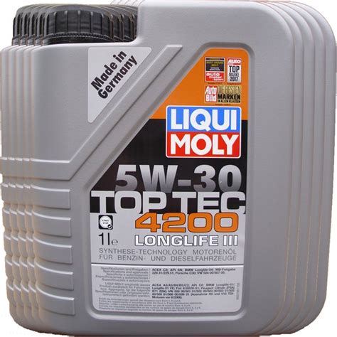 Liqui Moly 5W-30 Top Tec 4200 Longlife 3| 9 Liter | Motoröl kaufen