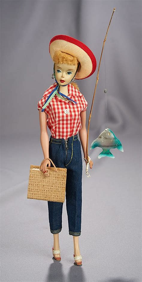 Blonde Ponytail Barbie In Picnic Set Ensemble