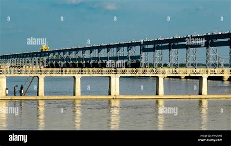 koshi river barrage  nepal stock photo alamy