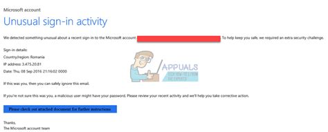 Fix: Microsoft Account Unusual Sign-in Activity