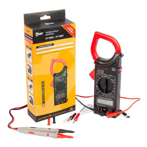 КВТ Токовые клещи цифровые серия «PROLINE» KT266С/ KT 266F