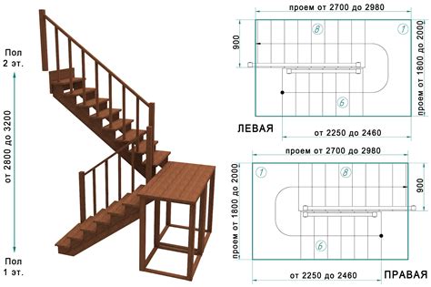 Чертеж деревянная лестница: Чертеж деревянной лестницы: схема сборки