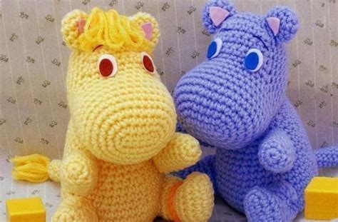 Муми-тролль вязаный - описание