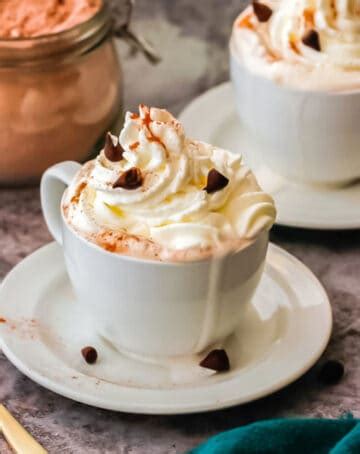 Hot Chocolate With Whipped Cream Vintage Kitchen Notes