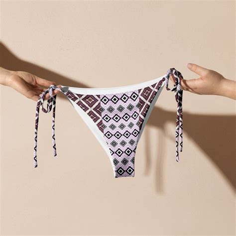 Navajo Aztec Recycled String Bikini Set Southwest Navajo Clothing Cowgirl Bathing Suit Trendy