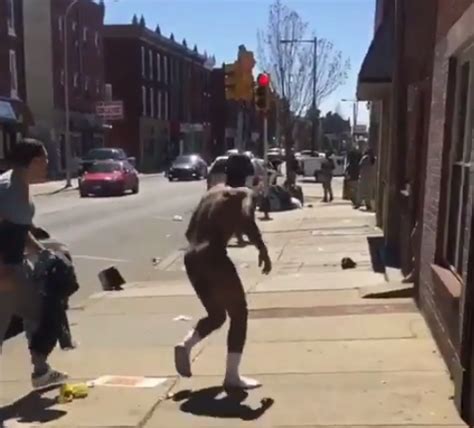 Man Chases Another Naked Man Into The Streets After Catching Him With His GF It Was All Caught