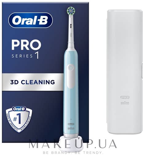 Электрическая зубная щетка, с футляром, голубая - Oral-B Pro Series 1 ...