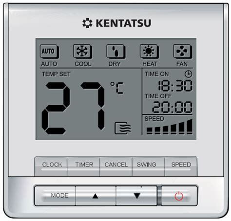 Проводной пульт Midea KJR-90A-E (KWC-31) (ESC-RC-616) ⋆ Купить Пульт ...