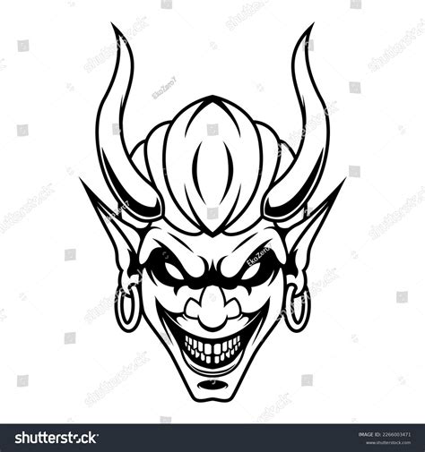 Devil Vector Black White Devil Man Stock Vector (Royalty Free ...