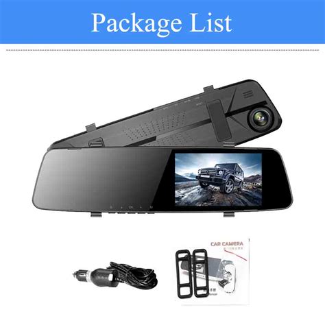24h Car Dvr Dash Camera Rear View Dual Lens 1080p 43in Full Hd Cycle