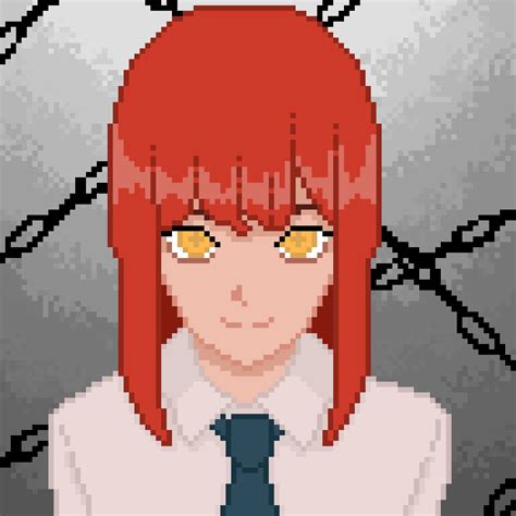 Pixel Art Makima By Me Rchainsawman