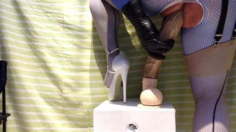 Sissy Bitch Fucking Big Big Dildo Comdom Asshole Slut Shemale Stockings Solo Porn XHamster